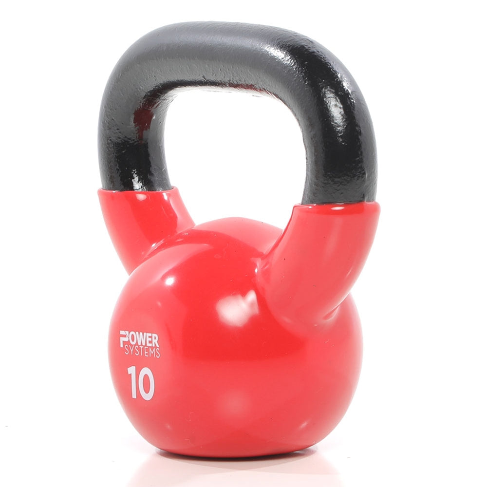 Power Systems Premium Kettlebell Prime Exercise Training Weight, 10 Pounds, Red