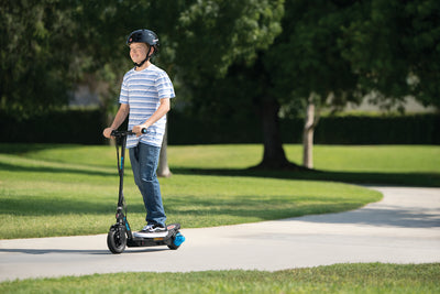 Razor Power Core E100 Kids Motorized Electric Powered Kick Start Scooter, Blue