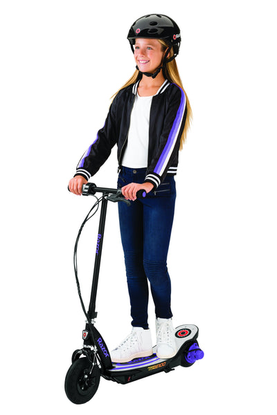 Razor Power Core Electric Kids Scooter with 8" Front Pneumatic Tire, Blue (Used) - VMInnovations
