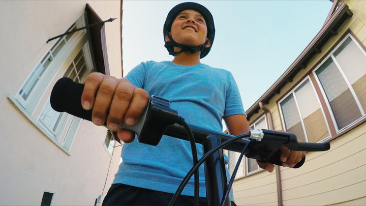 Razor Power E100 Electric Scooter w/Aluminum Deck & Hand Brake, Blue (For Parts) - VMInnovations