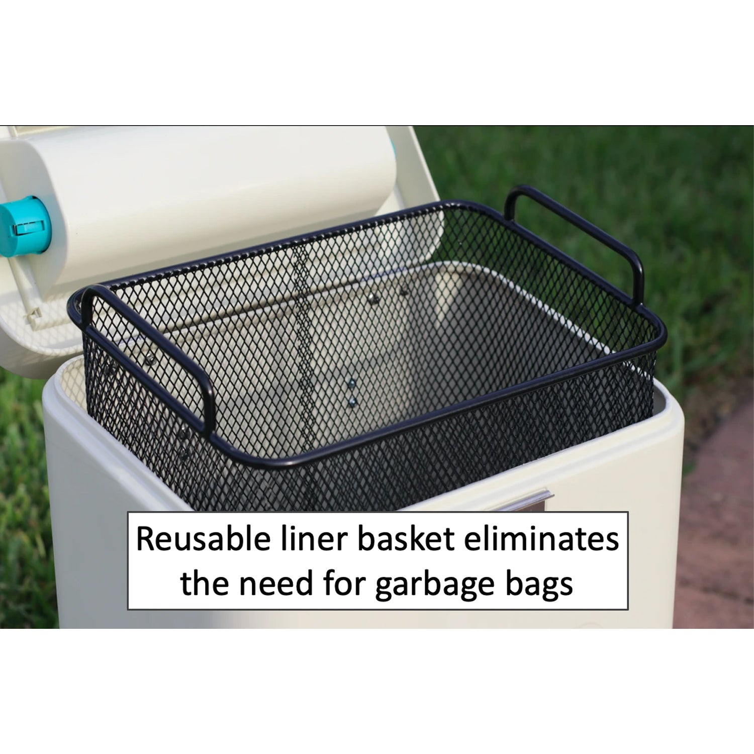 PawPail Outdoor Dual Vent Pet Waste Station Pail with Lid & Mounting System