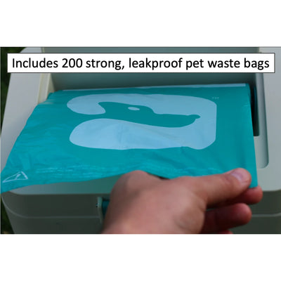 PawPail Durable Outdoor Commercial Dual Vent Pet Waste Station Pail with Lid