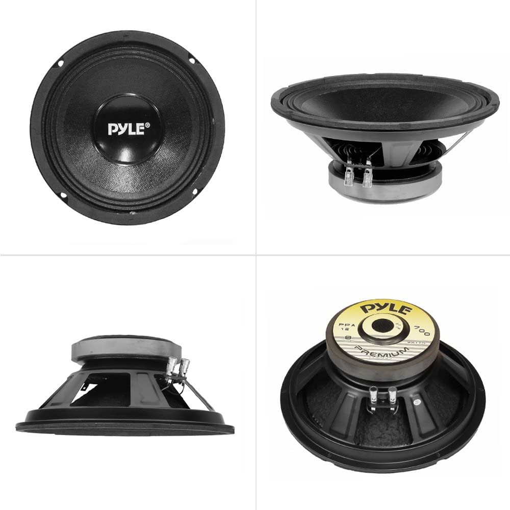 Pyle Pro 12" 700 Watt 8 Ohm Professional Premium Car Audio Subwoofer (4 Pack) - VMInnovations