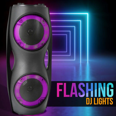 Pyle Multi-Purpose 800 W 2 Channel Bluetooth Speaker System w/ LED Lights (Used) - VMInnovations