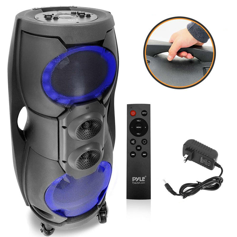 Pyle 1000 Watt 2 Channel Bluetooth Speaker System with LED Lights (For Parts)