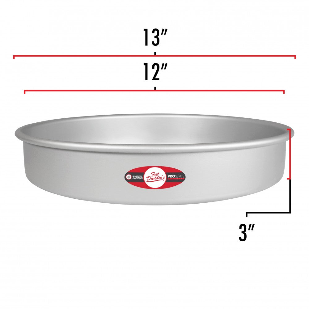 Aluminum Round Pan, 12 x 3" | Aluminum Round Pan, 8 x 3" | Aluminum Pan, 10 x 3"