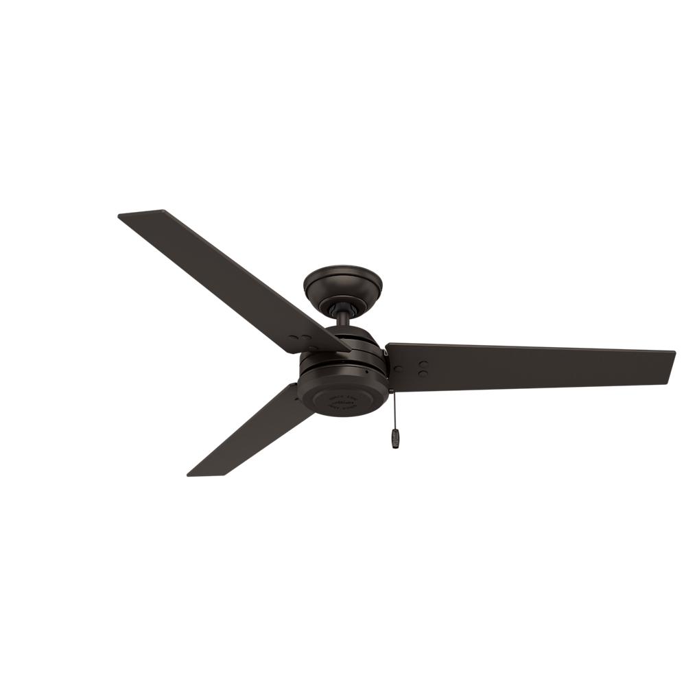 Hunter Cassius 52" Indoor and Outdoor Ceiling Fan w/ Pull Chain, Premier Bronze