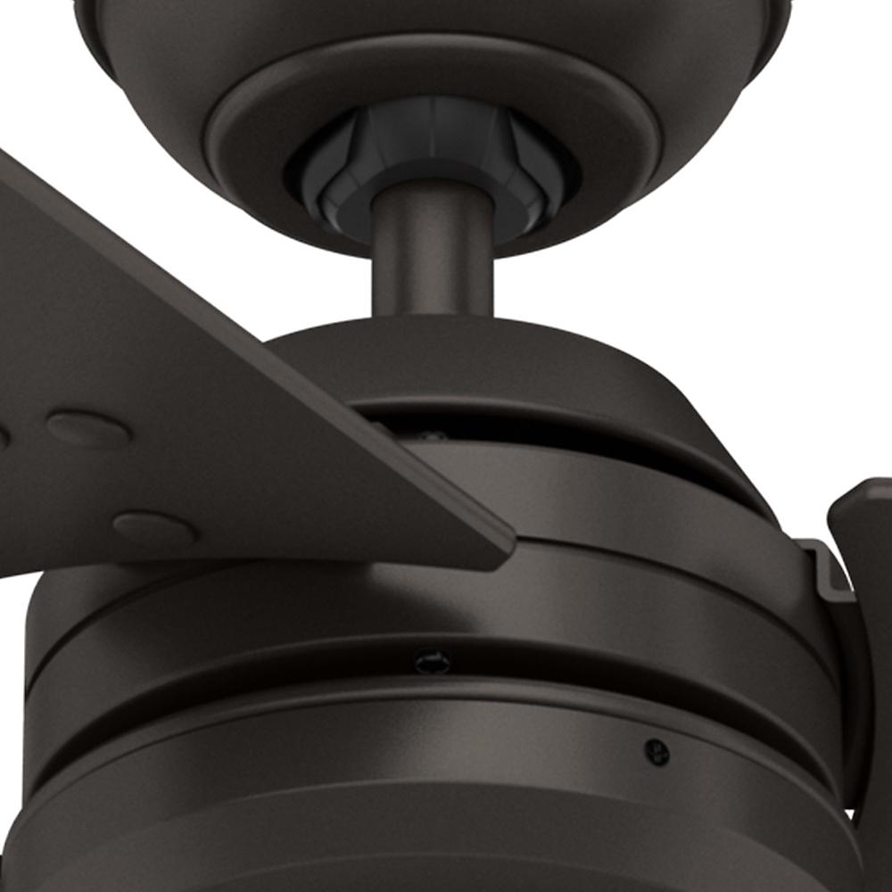 Hunter Cassius 52" Indoor and Outdoor Ceiling Fan w/ Pull Chain, Premier Bronze