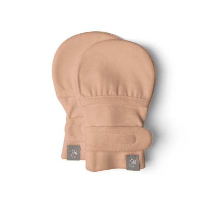 Goumikids Soft Organic Stay On No Scratch Baby Infant Mitts, 3-6M Prickly Pear - VMInnovations
