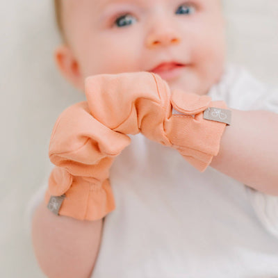 Goumikids Soft Organic Stay On No Scratch Baby Infant Mitts, 3-6M Prickly Pear - VMInnovations