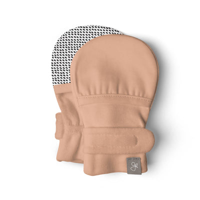 Goumikids Soft Organic Stay On No Scratch Baby Infant Mitts, 0-3M Prickly Pear - VMInnovations