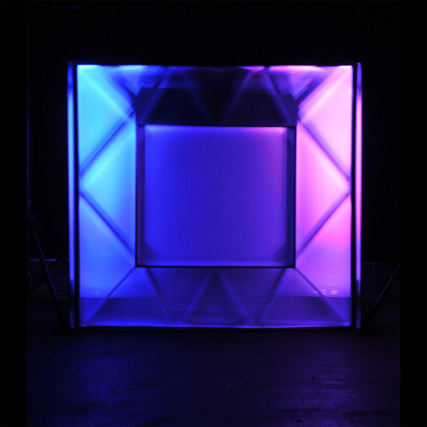 ADJ Pro Event Table Fitted Scrim Tablecloth for DJ Setup to Hide Cables, White - VMInnovations
