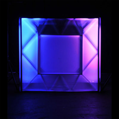 ADJ Pro Event Table Fitted Scrim Tablecloth for DJ Setup to Hide Cables, White - VMInnovations