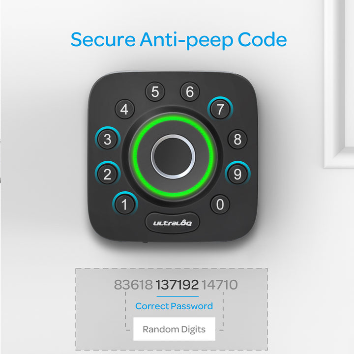 U-Tec WIFI Bridge 6 in 1 Fingerprint and Keypad Smart Home Deadbolt (Open Box)