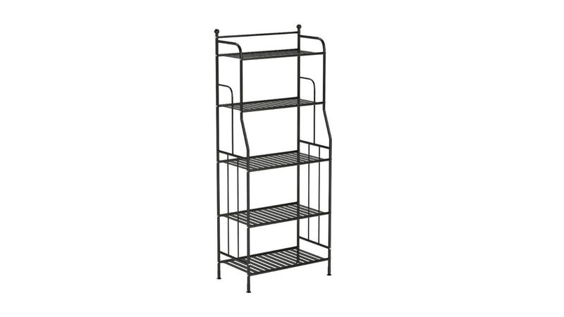 GHQME 5 Tier Freestanding Metal Space Saving Tower Rack Storage Shelf (Open Box)