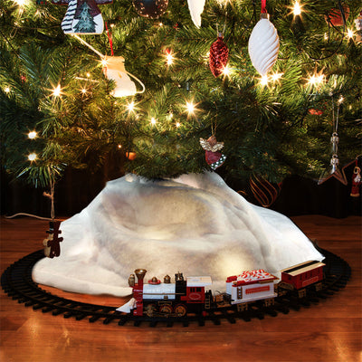 ProductWorks Pre-Lit Snow Cover Blanket 8 Function Decoration, 60"x15"(Open Box) - VMInnovations