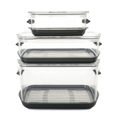 Progressive International Prepworks ProKeeper 3 Piece Food Storage Container Set