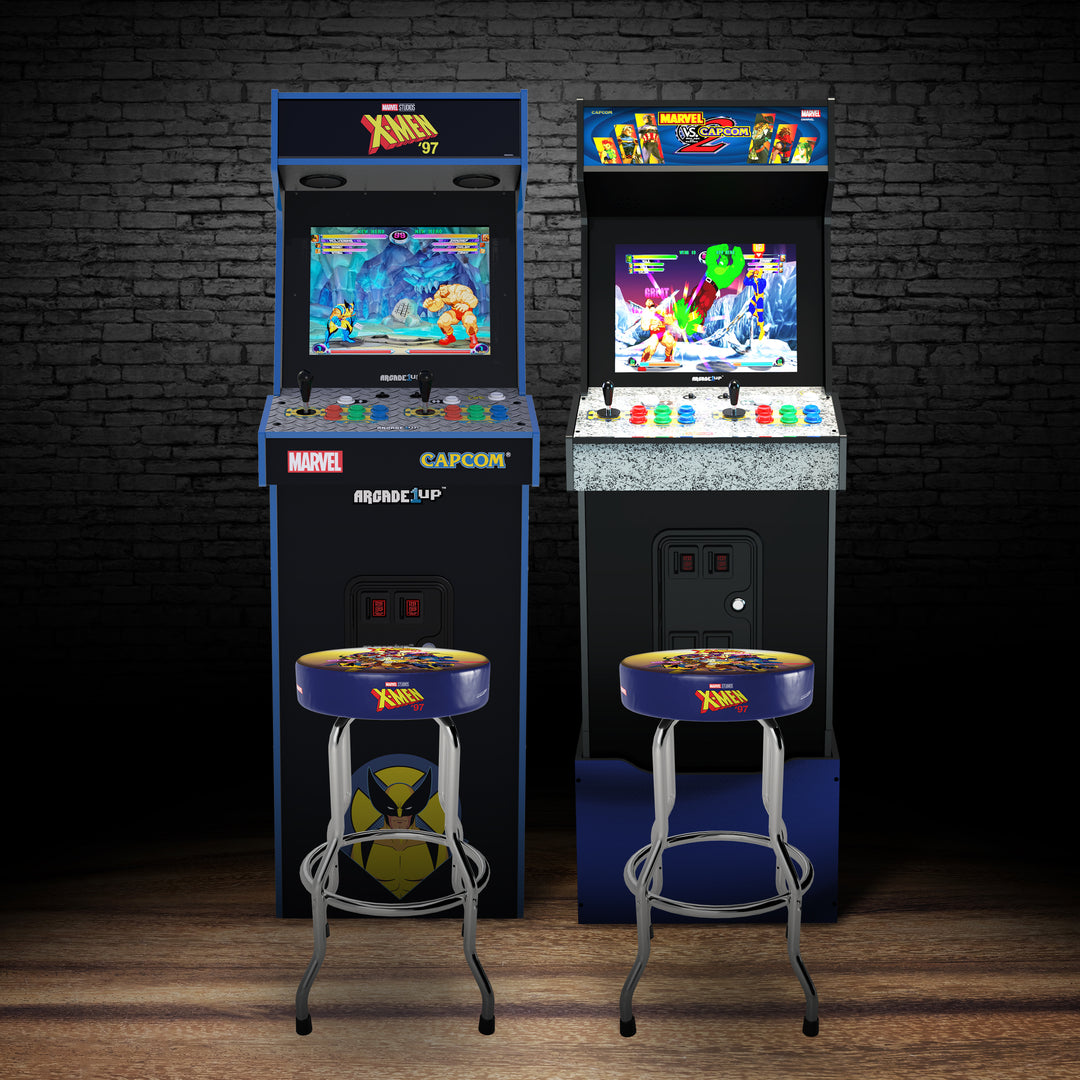 Arcade1Up X-Men Adjustable Arcade Stool w/Chrome Plated Steel Frame (Open Box)