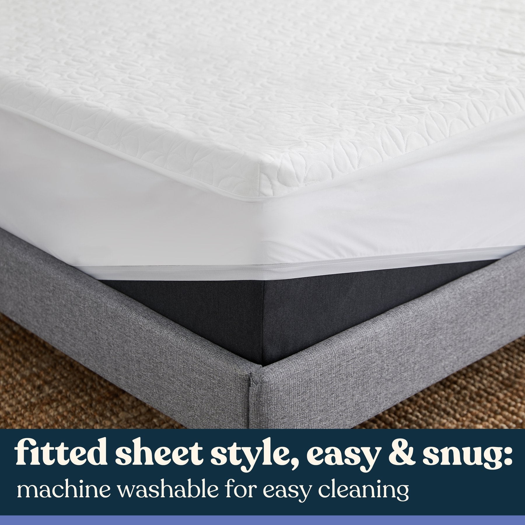 Early Bird Essentials Waterproof Breathable Fitted Mattress Protector Pad, Queen - VMInnovations