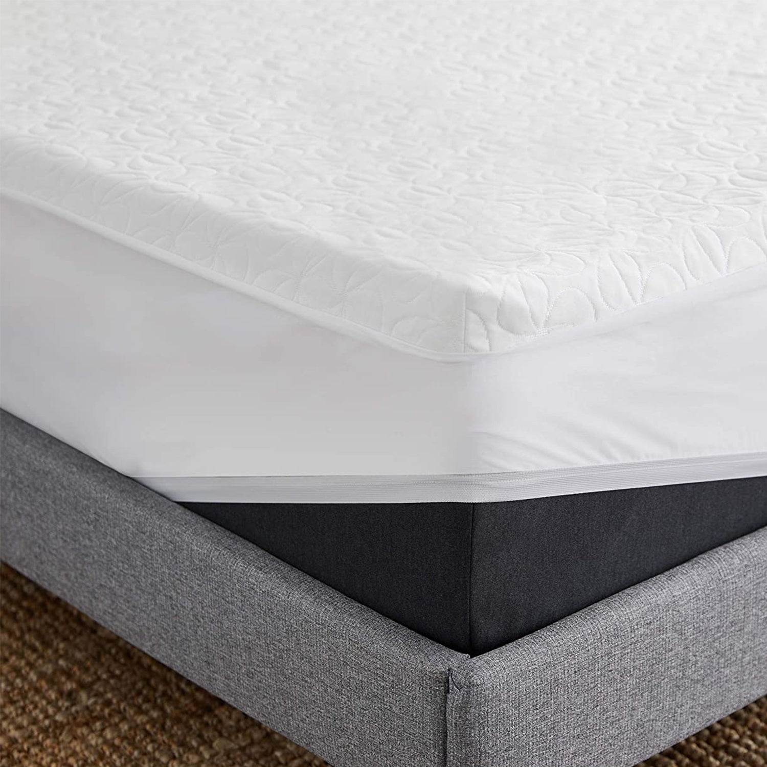 Early Bird Essentials Fitted Breathable Mattress Protector, Twin (Open Box)