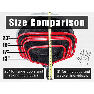 ProTuff Products Medium Mesh Pond Spa Pool Leaf Rake Net, 19.5 Inch (Used)