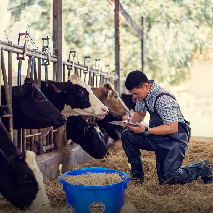 Little Giant 40 Quart Durable and Versatile Utility Muck Tub w/Handles(Open Box)