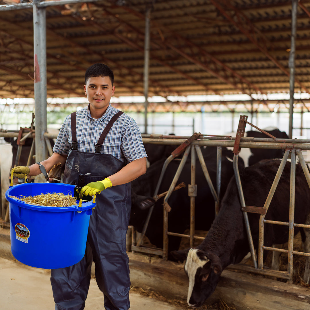 Little Giant 40 Quart Durable and Versatile Utility Muck Tub w/Handles(Open Box)