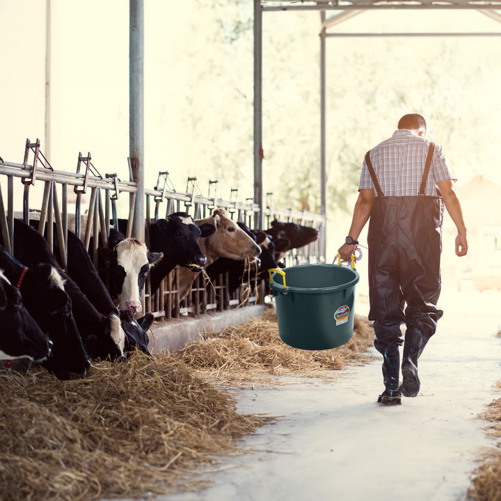 Little Giant 40 Quart Durable and Versatile Utility Muck Tub w/Handles(Open Box) - VMInnovations