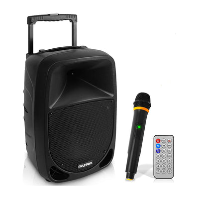 Pyle Bluetooth Portable Stereo Karaoke Speaker w/ Wireless Microphone (Open Box)