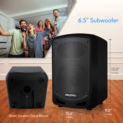 Pyle Pro PSBT65A Portable Bluetooth Speaker System w/ Handheld Microphone (Used)
