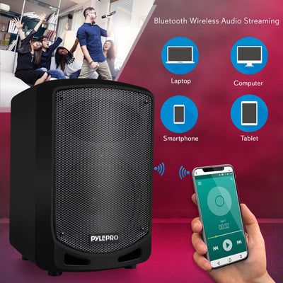 Pyle Pro PSBT65A Portable Bluetooth Speaker System w/ Handheld Microphone (Used)