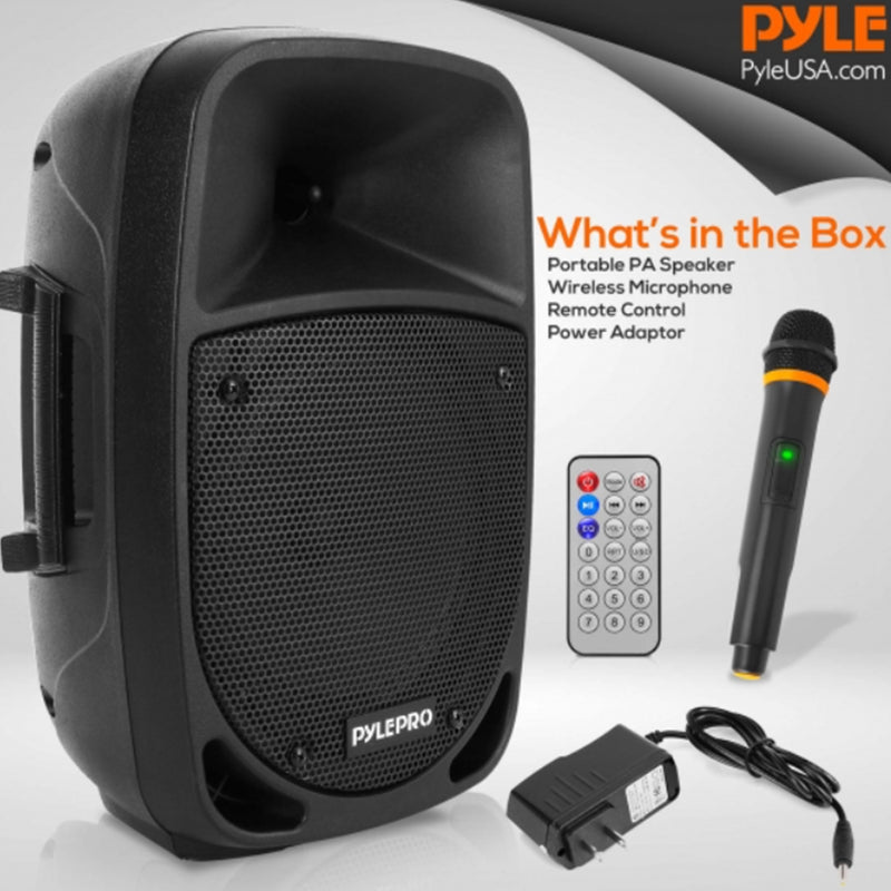 Pyle Bluetooth Portable Karaoke Speaker System, Wireless Microphone (For Parts)