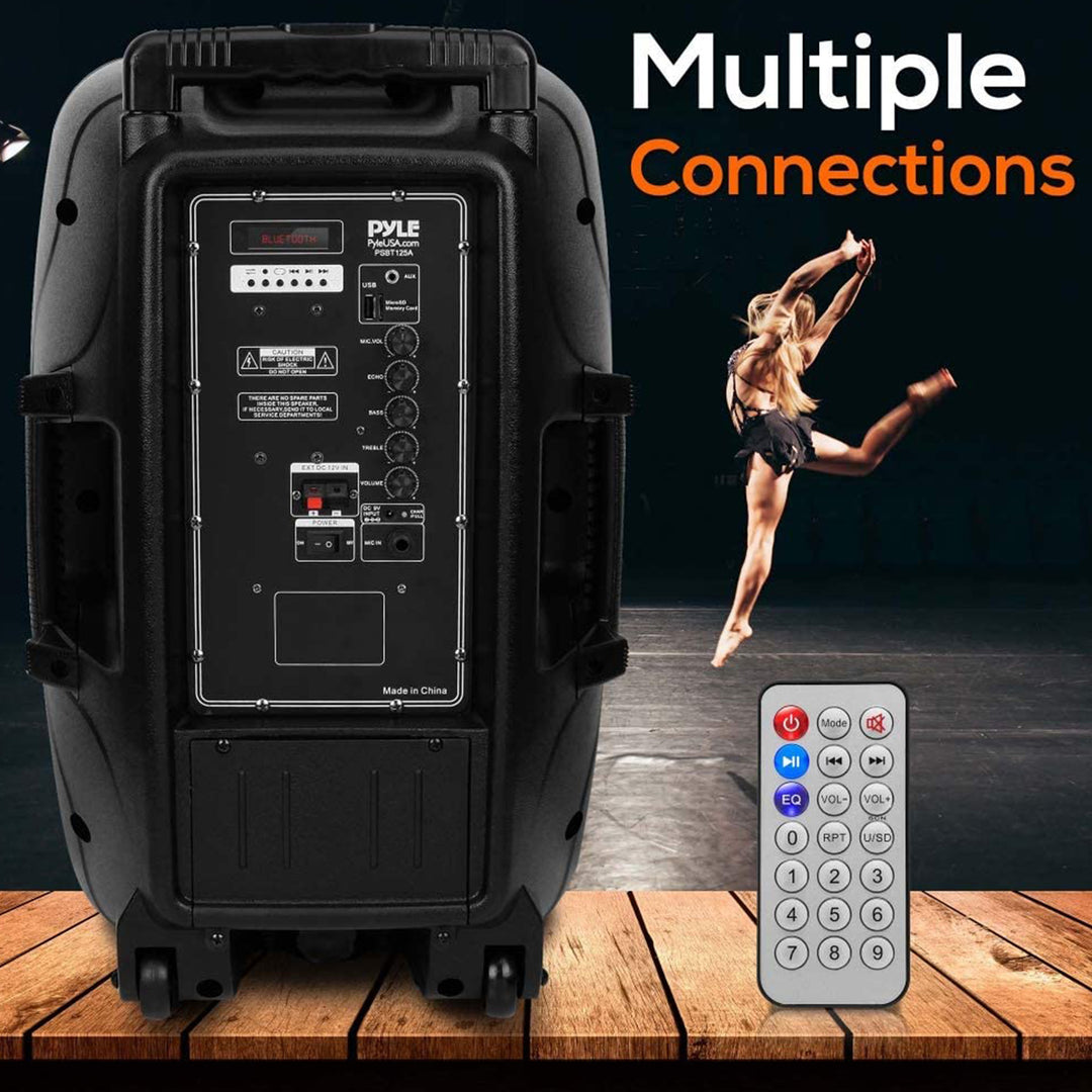 Pyle Bluetooth Portable Karaoke Speaker System with Wireless Microphone (Used) - VMInnovations