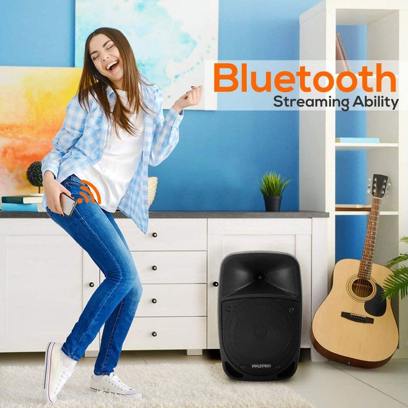 Pyle PSBT85A 800W Bluetooth Karaoke Speaker w/ Wireless Microphone & Remote