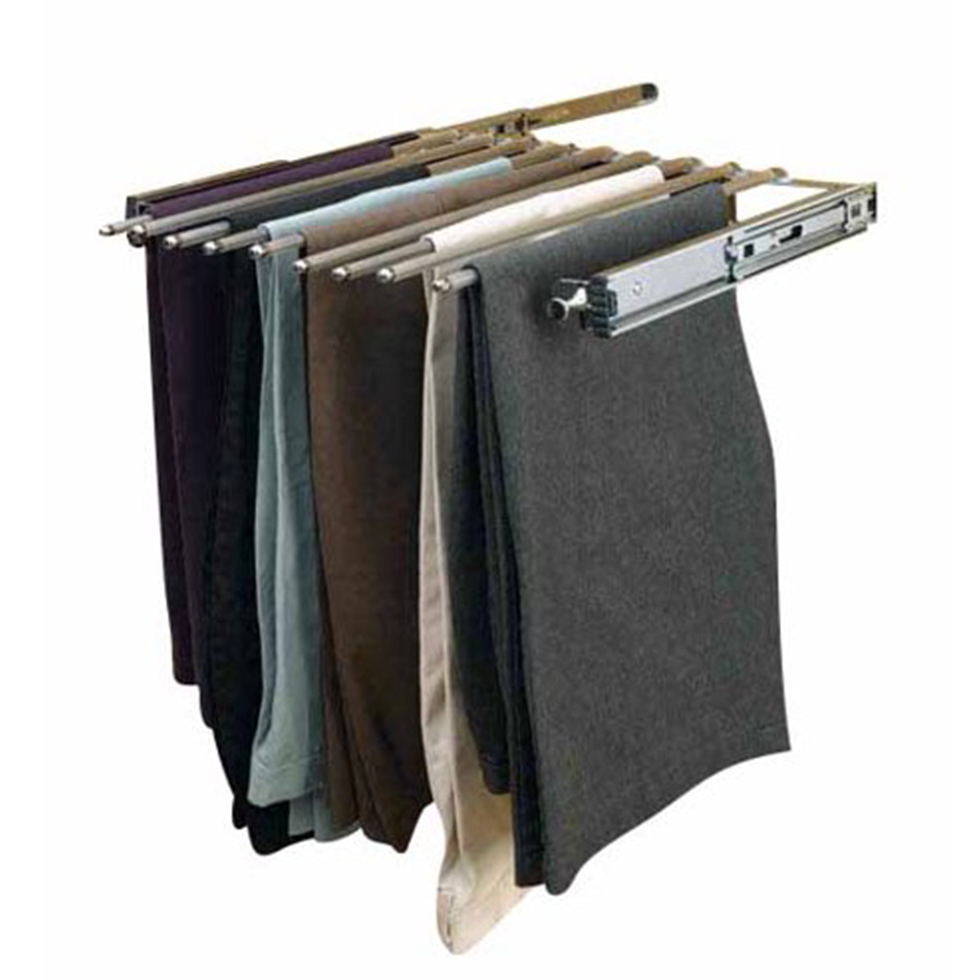 Rev-A-Shelf 30" Pull Out Pants Organizer for Custom Closet, Chrome, PSC-3014CR - VMInnovations