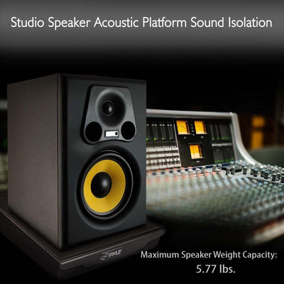 Pyle PSI06 10.4" x 13" Sound Dampening Speaker Riser Acoustic Platform(Open Box)