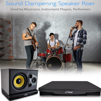 Pyle 13" x 11" Sound Dampening Speaker Riser Acoustic Platform (Open Box)