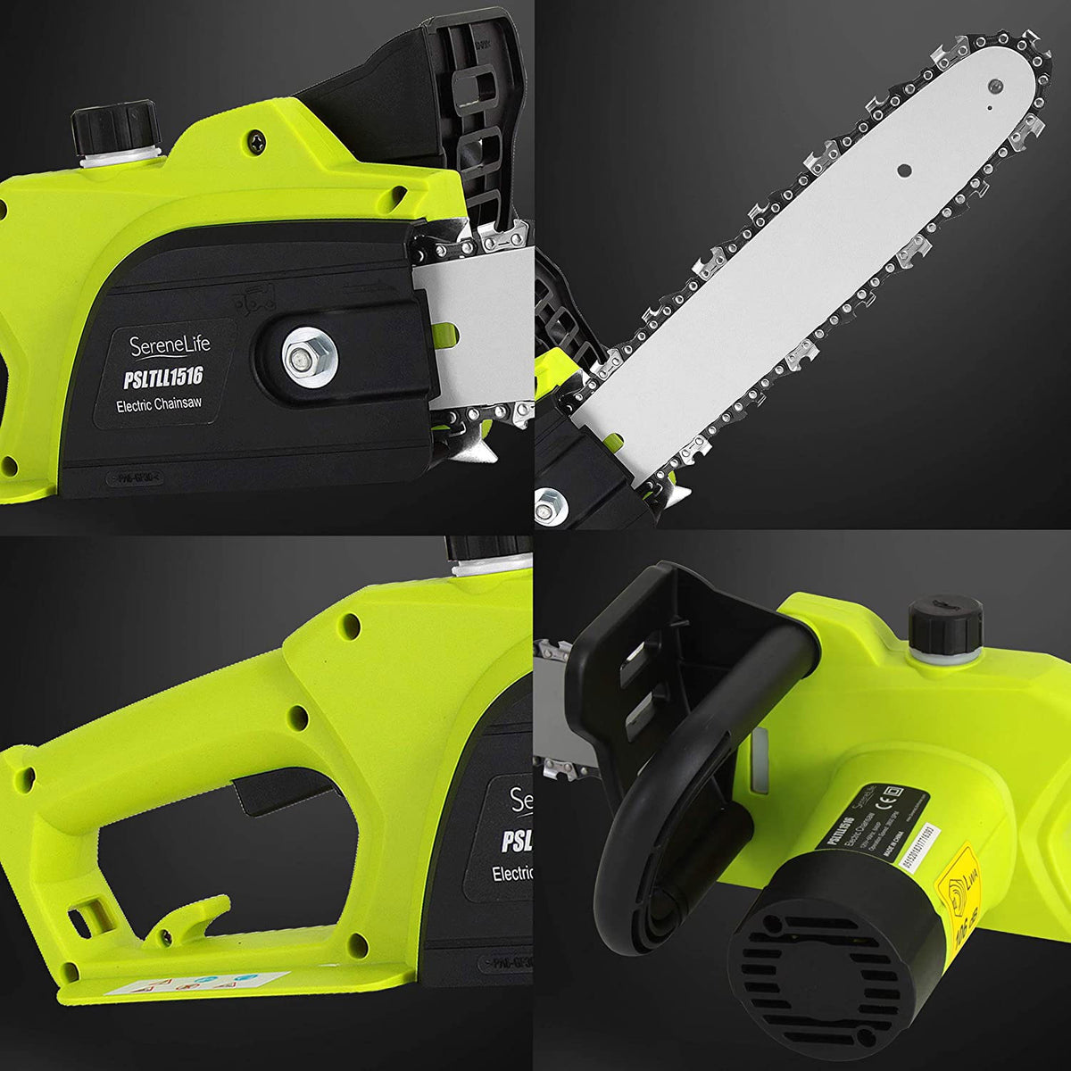SereneLife 12 Inch 8 Amp Corded Electric Chainsaw Tree Trimmer (Open Box)