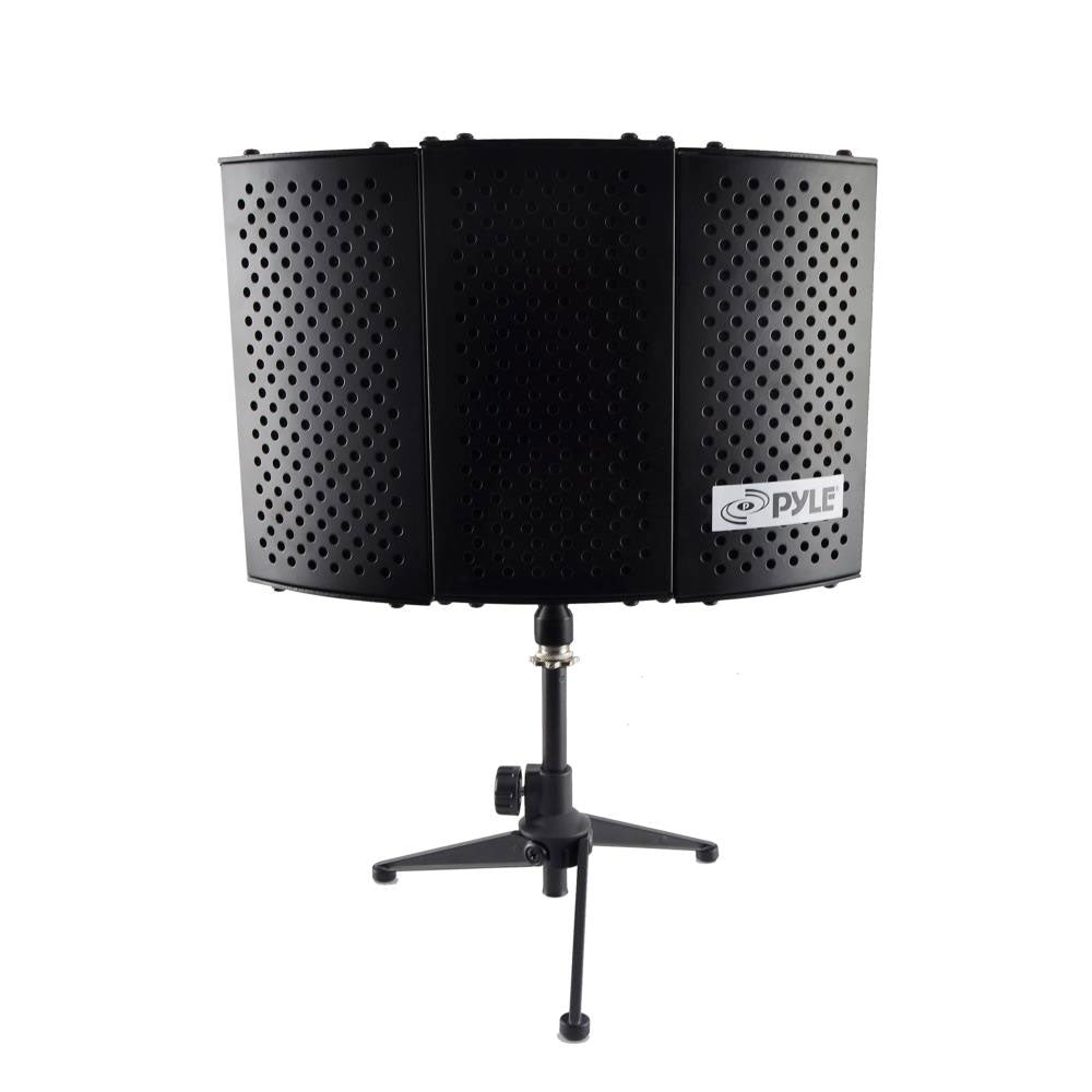PylePro PSMRS08 Compact Noise Absorbing Isolation Shield Freestanding Mic Stand