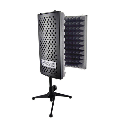 PylePro PSMRS08 Compact Noise Absorbing Isolation Shield Freestanding Mic Stand