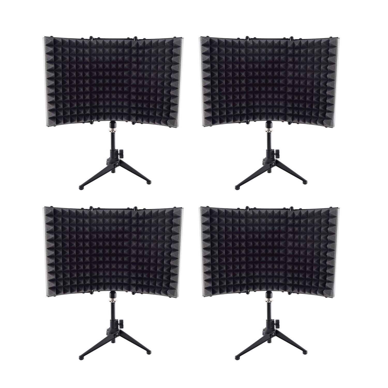 PylePro PSMRS08 Compact Noise Absorbing Isolation Shield Freestanding Mic Stand