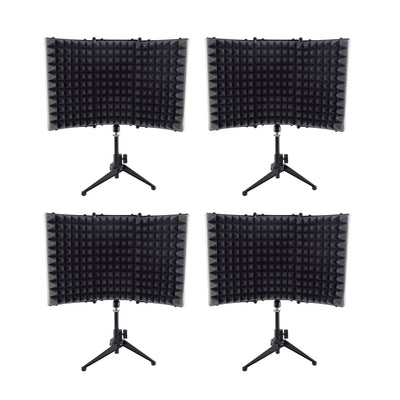 PylePro PSMRS08 Compact Noise Absorbing Isolation Shield Freestanding Mic Stand