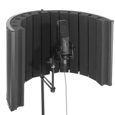 Pyle Noise Absorbing Isolation Acoustic Panel Shield Vocal Studio Booth (4 Pack)
