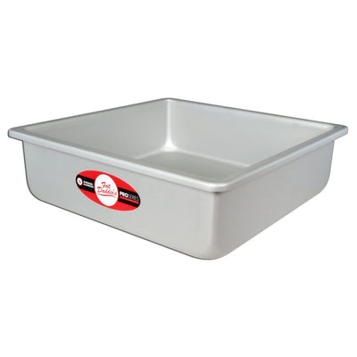 Fat Daddio's Aluminum Square Cake Pan Solid Bottom, 12 x 12 x 3 Inch (Open Box)