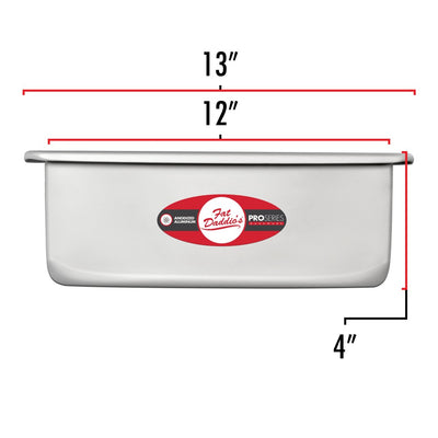 Fat Daddio's Anodized Aluminum Square Pan w/ Solid Bottom, 12x12x4in (OpenBox)