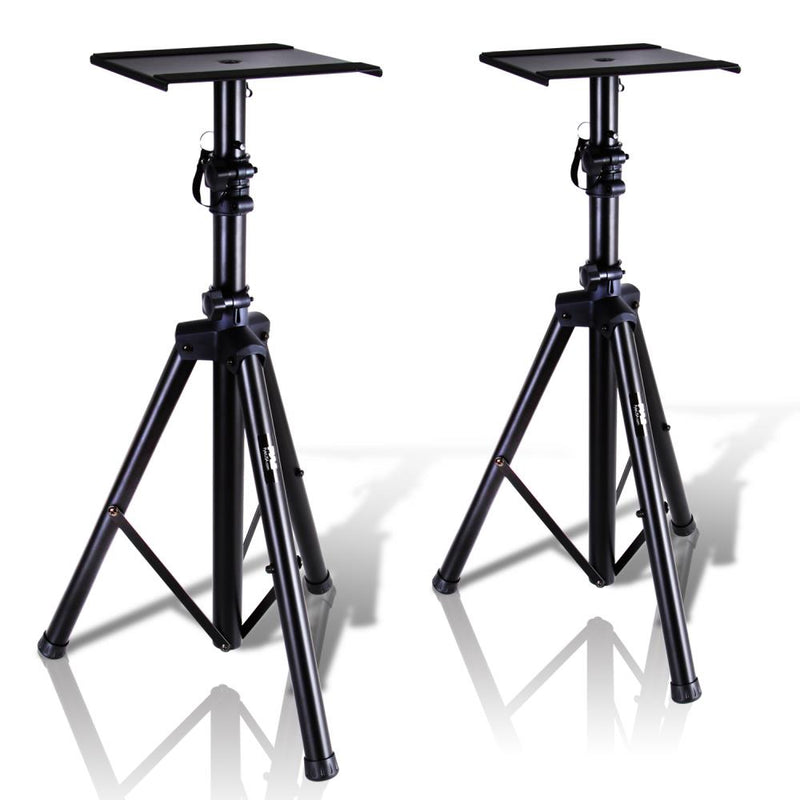 Pyle PSTND32 Universal Tripod Dual Studio Monitor Speaker Stand Mount (4 Pack)