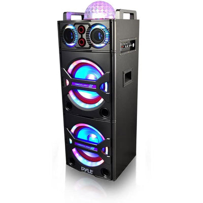 Pyle Portable Bluetooth Speaker System with Flashing Party Lights (Open Box) - VMInnovations