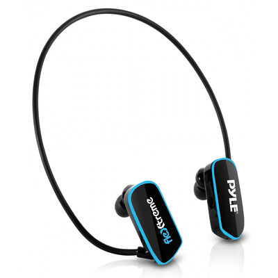 Pyle Waterproof Rechargeable 4GB Memory MP3 Player Headphones, Black (For Parts)