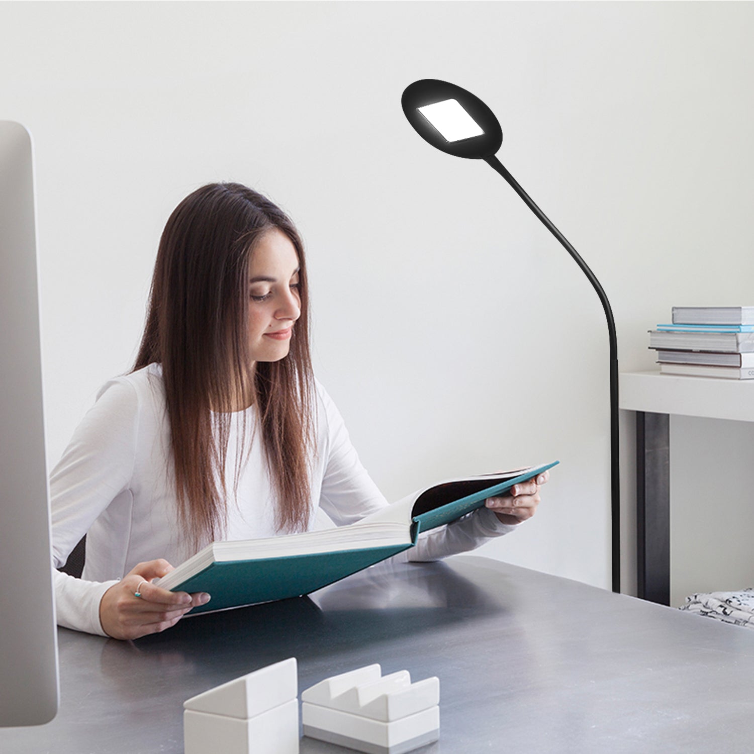 Brightech Contour Flex LED Standing Pole Floor Lamp with Gooseneck (Open Box)