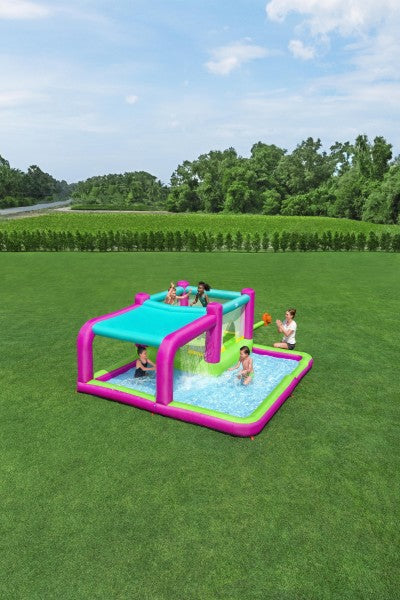 Bestway H2OGO! Bouncin' Bay Kids Inflatable Mega Water Park Outdoor Splash Pool - VMInnovations